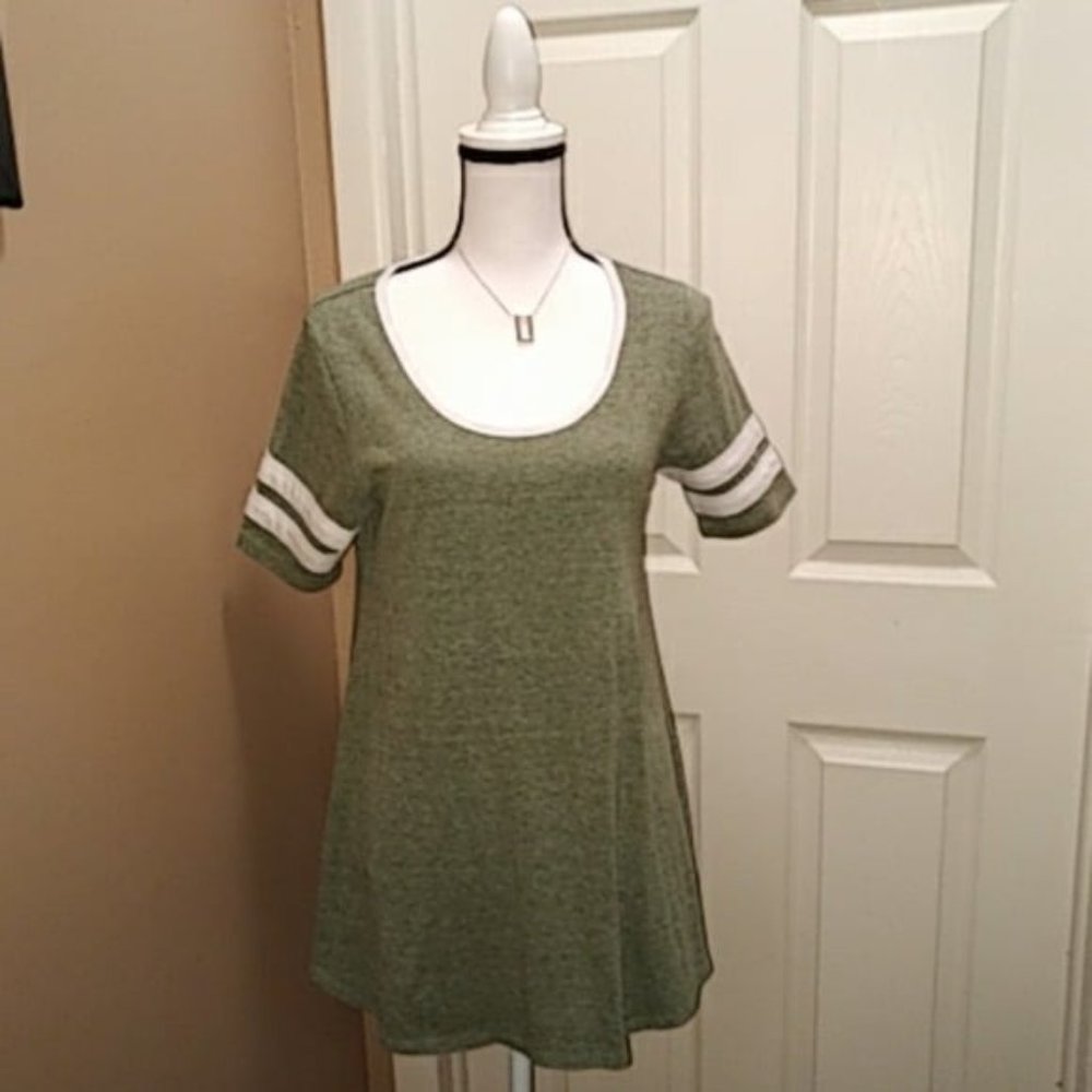 LuLaRoe Perfect T Tee Shirt Tunic Heather Grey XS